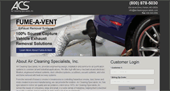 Desktop Screenshot of aircleaningspecialists.com